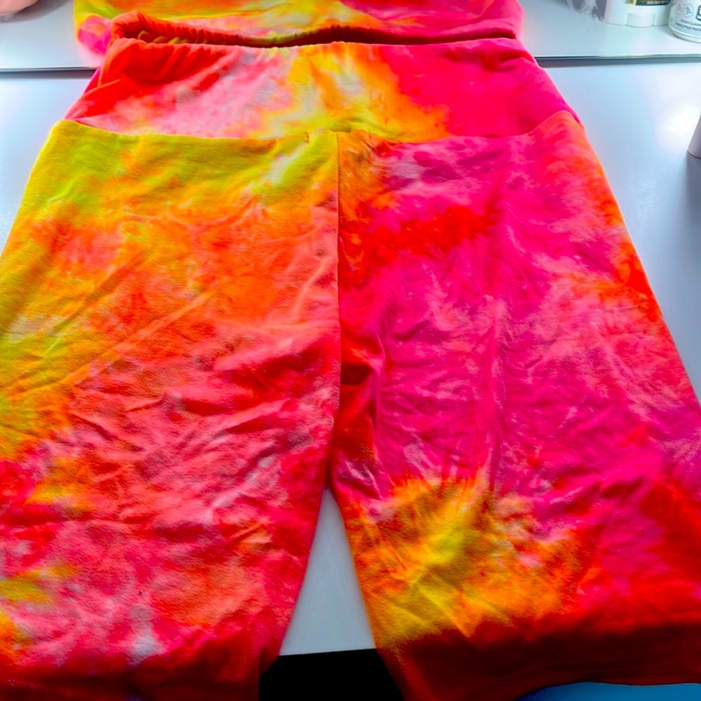 Tie-Die Biker Shorts